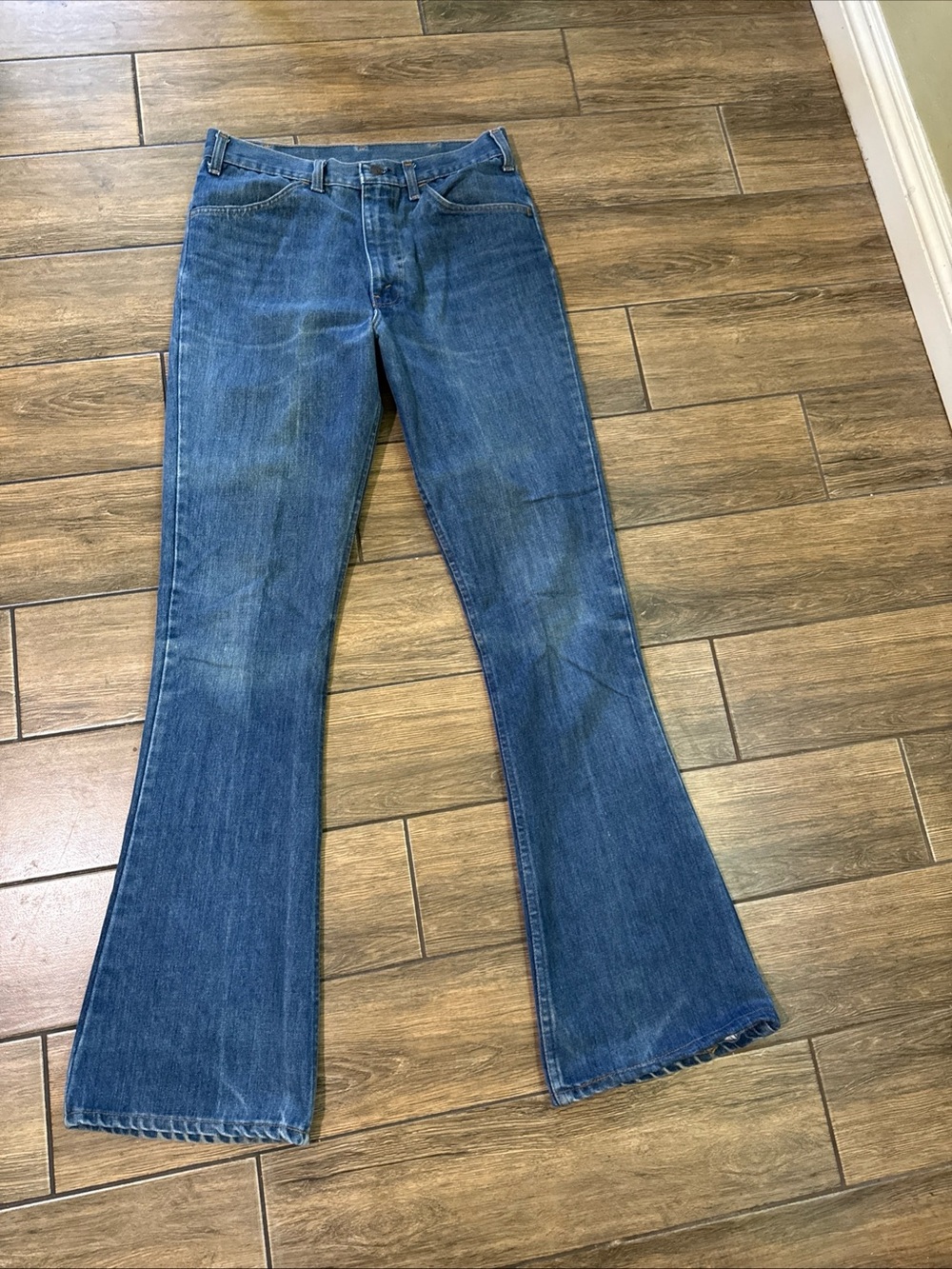 Vintage JC Penney Jeans 34x34  Plain Pockets Flare Boot Cut Western 70s